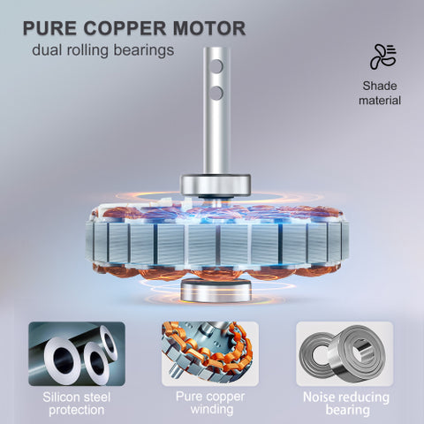 Misty Valley 21.7" with Dimmable Light DC Motor and 6 Speeds Reversible with Remote Control Flush Mount Low Profile Indoor with 5 Blade for Living Room, Bedroom