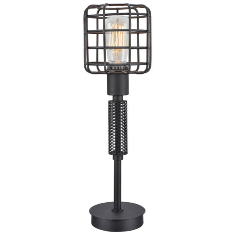 Misty Valley Modern Industrial Marek Table Lamp, Black