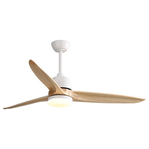 Misty Valley 56in. Modern White Ceiling Fan Light With 6 Speed Remote Energy-saving DC Motor