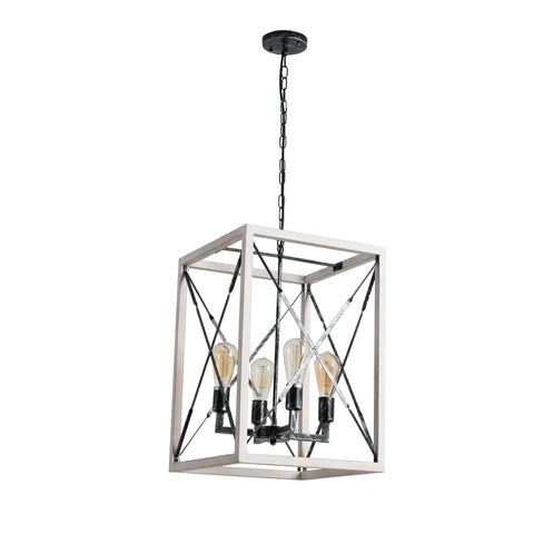 Misty Valley Farmhouse 4-Light Retro Distressed Chandelier Iron Metal Cottage Style Ceiling Light