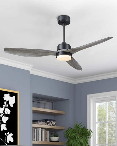 Misty ValleY 52in. Modern Reversible Ceiling Fan with Light, LED Propeller Ceiling Fan with Remote Control