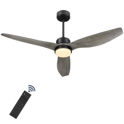 Misty ValleY 52in. Modern Reversible Ceiling Fan with Light, LED Propeller Ceiling Fan with Remote Control