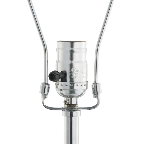 Misty Valley Nysa Clear Glass Drum Shade Table Lamp,Mirrored & Faux Crystals Lampshade