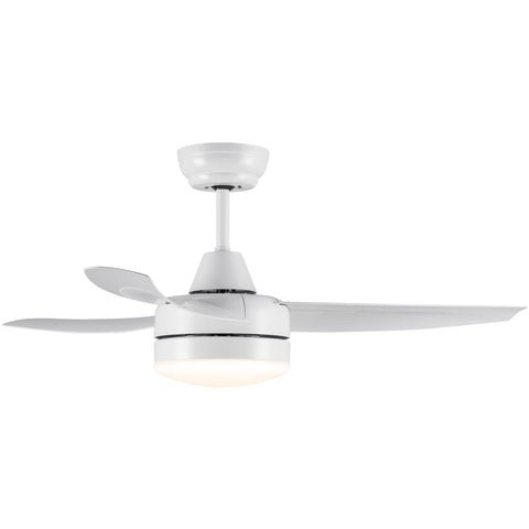 Misty Valley 42in. Integrated LED Modern White Ceiling Fan with Light, Silent Remote Control Ceiling Fan