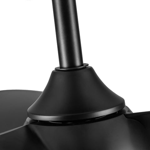 Misty Valley  28in. Integrated LED Black Ceiling Fan with Light,  ABS Blade