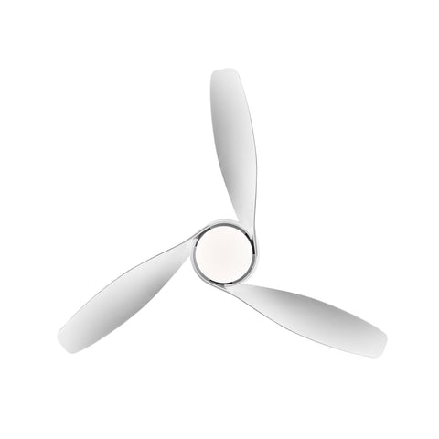 Misty Valley 52in. Integrated LED Modern White Ceiling Fan with Light, ABS Blade Remote Control included