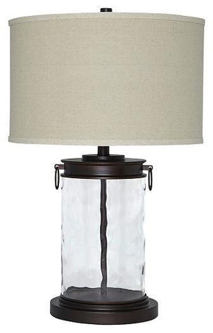 Misty Valley Tailynn Clear+Bronze Finish Casual Table Lamp