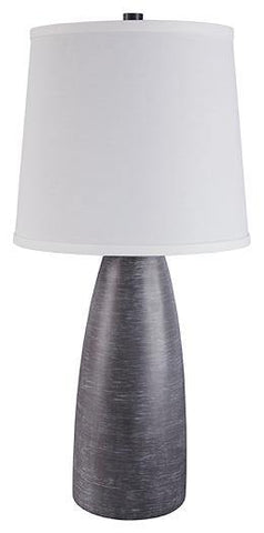 Misty Valley Shavontae Gray Contemporary Table Lamp (Set of 2)
