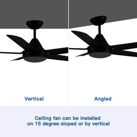 Misty Valley 48in. Integrated LED Modern White Ceiling Fan with 5 ABS Blade