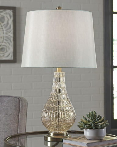 Misty Valley Latoya Champagne Contemporary Table Lamp