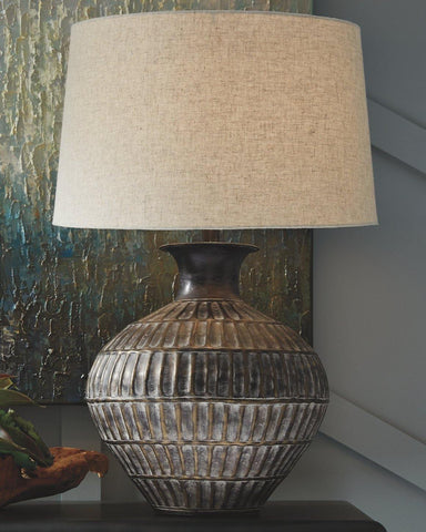 Misty Valley Magan Antique Bronze Finish Casual Table Lamp