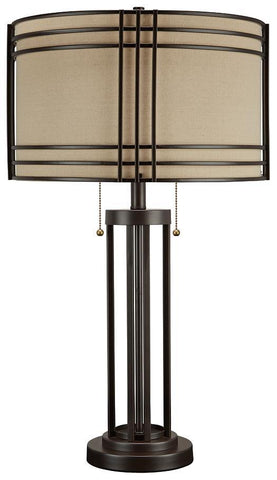 Misty Valley Hanswell Dark Brown Casual Table Lamp