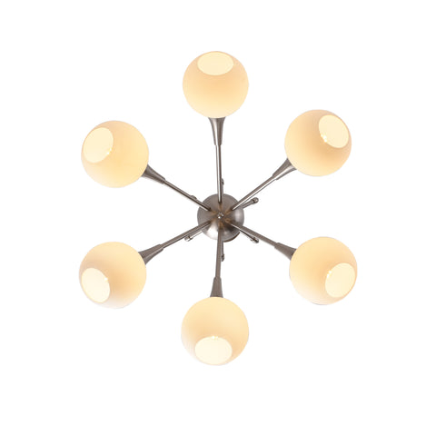 Misty Valley 6-Light Modern American Medieval Branch Golden Chandelier for Living Room