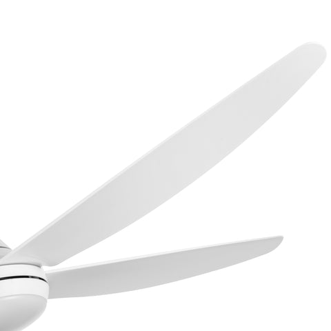 Misty Valley 56in. Integrated Modern White LED Ceiling Fan with Light and Remote Control