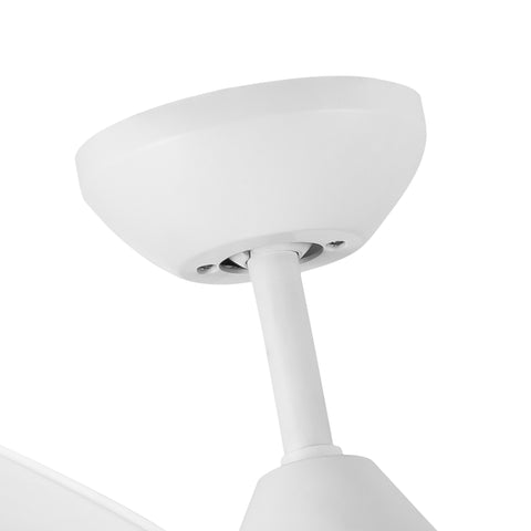 Misty Valley 56in. Integrated Modern White LED Ceiling Fan with Light and Remote Control