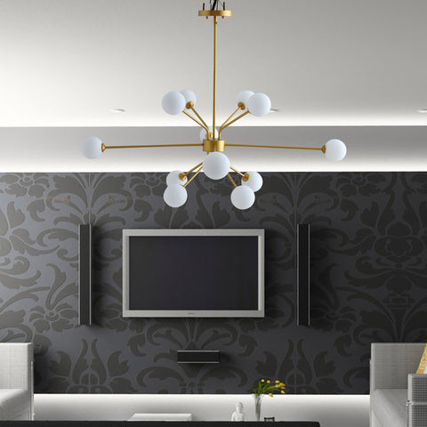 Misty Valley Modern American Branch Chandelier 12 Bulbs