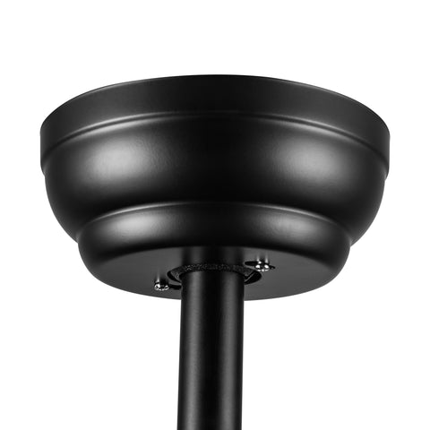 Misty Valley 60in. Modern Matte Black Integrated LED 5-Blade Reversible Ceiling Fan with Light