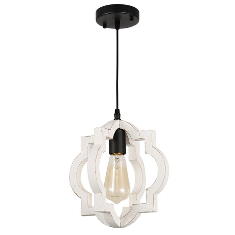 Misty Valley 1-Light Farmhouse Orb Chandelier, Kitchen Island Light for Hallway