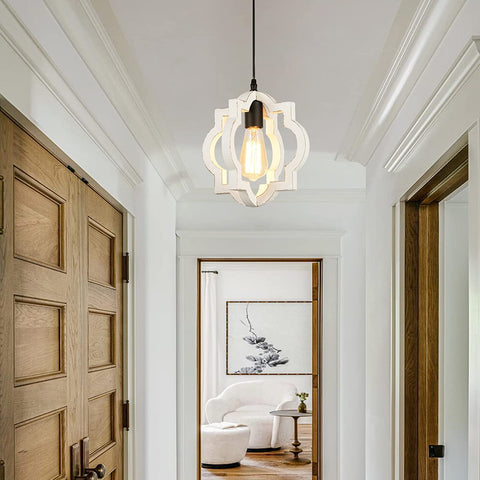 Misty Valley 1-Light Farmhouse Orb Chandelier, Kitchen Island Light for Hallway