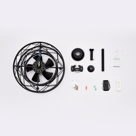 Misty Valley Brown LED Ceiling Fan with Light,AC Motor Quiet Small Ceiling Fan for Bedroom