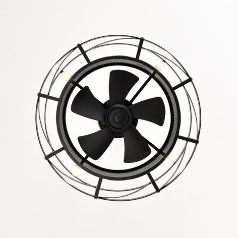 Misty Valley 20in. Industrial 5-Blade Ceiling Fan with remote control ,5 ABS Blades small size ceiling fan