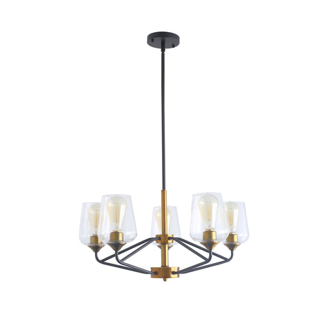 Misty Valley Modern American Hanging Chandelier -5 bulbs -E26 lamp holder