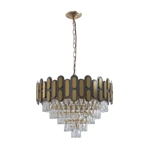 Misty Valley Modern American pendant diamond crystal chandelier -8 bulbs