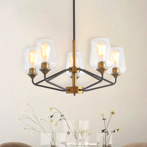 Misty Valley Modern American Hanging Chandelier -5 bulbs -E26 lamp holder
