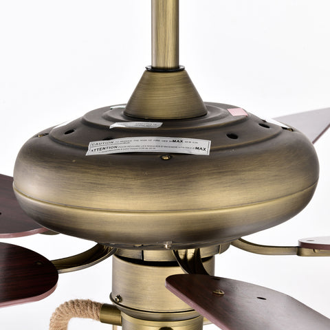 Misty Valley 52in. Modern Bronze Adjustable Height Ceiling Fan with Light, Traditional Reversible Airflow Ceiling Fan