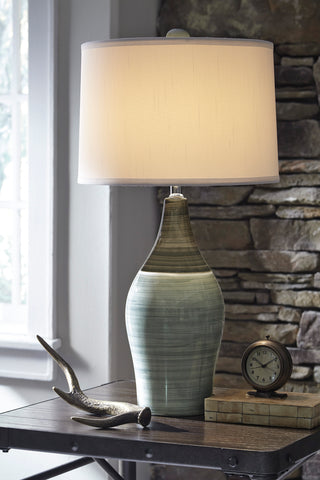 Misty Valley Niobe Multi Gray Contemporary Table Lamp (Set of 2)