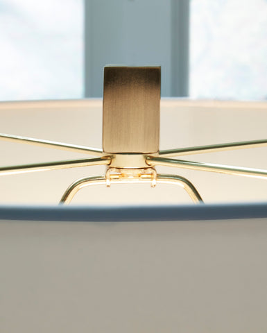 Misty Valley Teelsen Clear/Gold Finish Contemporary Table Lamp