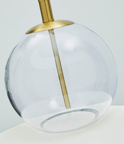 Misty Valley Samder Clear/Brass Finish Contemporary Table Lamp