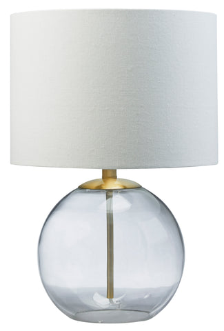 Misty Valley Samder Clear/Brass Finish Contemporary Table Lamp