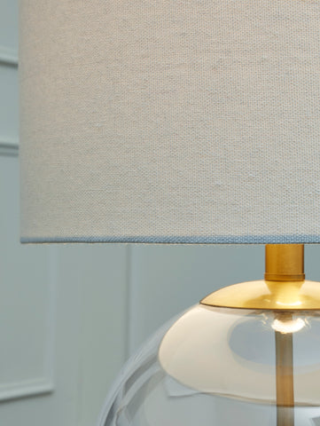 Misty Valley Samder Clear/Brass Finish Contemporary Table Lamp