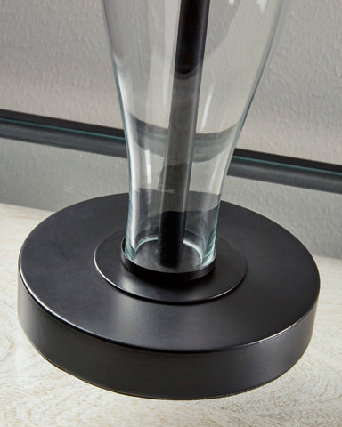Misty Valley Travisburg Clear/Black Casual Table Lamp (Set of 2)