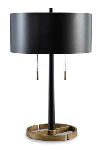 Misty Valley Amadell Black/Gold Finish Contemporary Table Lamp