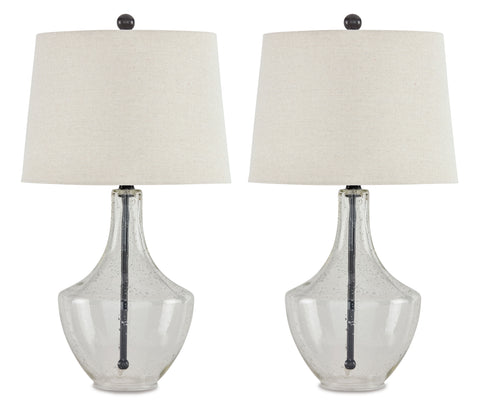 Misty Valley Gregsby Clear/Black Casual Table Lamp (Set of 2)
