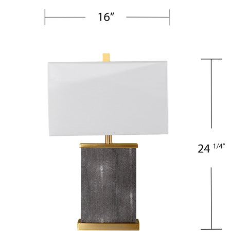 Misty Valley Modern Rectangular Frame Table Lamp w/ Shade